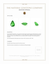 1.24 Ct. Tsavorite Garnet from Tanzania Appraisal