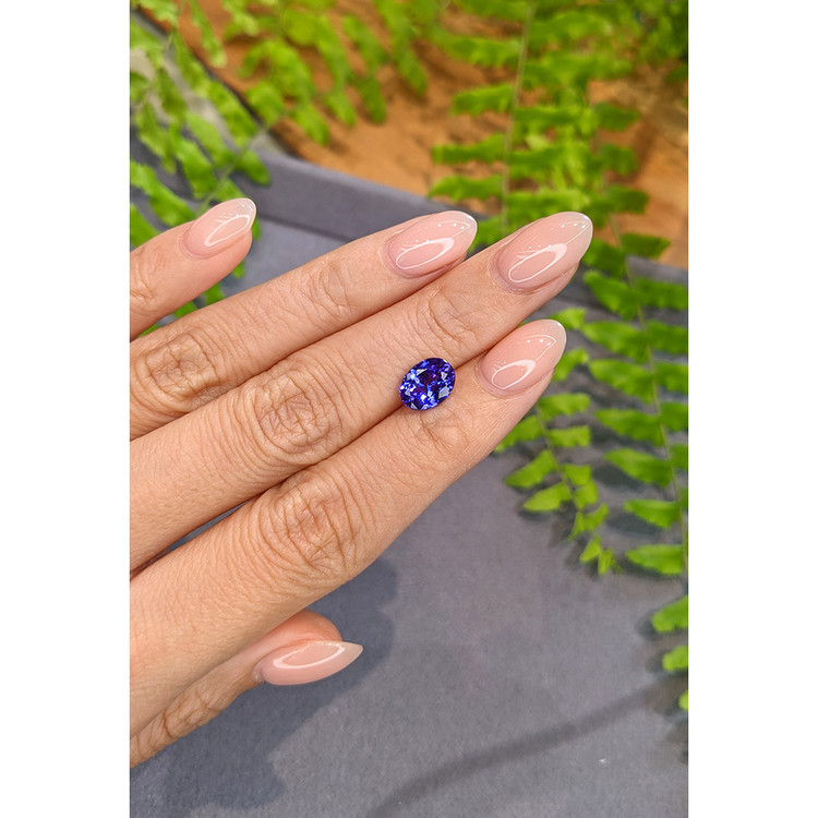 1.84 Ct. Violetish Blue Tanzanite from Tanzania