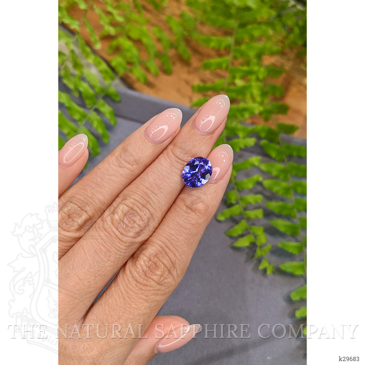 3.17 Ct. Violetish Blue Tanzanite from Tanzania