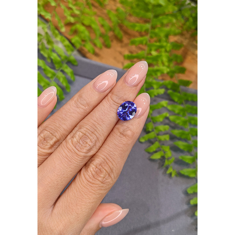 3.17 Ct. Violetish Blue Tanzanite from Tanzania