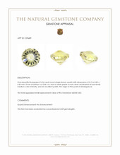 2.54 Ct. Lemon Quartz from Madagascar Appraisal