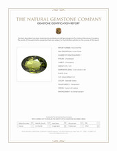 5.01 Ct. Yellowish Green Chrysoberyl from Ceylon (Sri Lanka) Scan Report