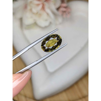 5.01 Ct. Yellowish Green Chrysoberyl from Ceylon (Sri Lanka) Life Style