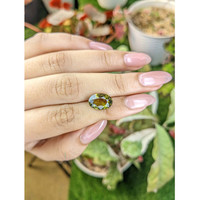 5.01 Ct. Yellowish Green Chrysoberyl from Ceylon (Sri Lanka) Life Style