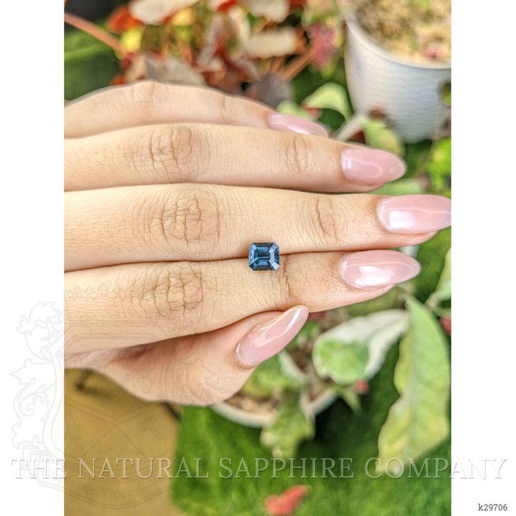 1.39 Ct. Greenish Blue Spinel from Ceylon (Sri Lanka)