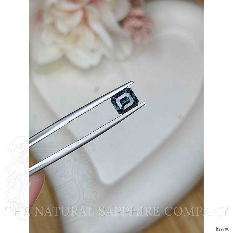 1.39 Ct. Greenish Blue Spinel from Ceylon (Sri Lanka)