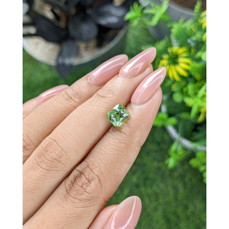 2.26 Ct. Green Grossular Garnet from Tanzania
