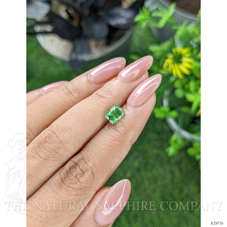 1.62 Ct. Green Grossular Garnet from Tanzania