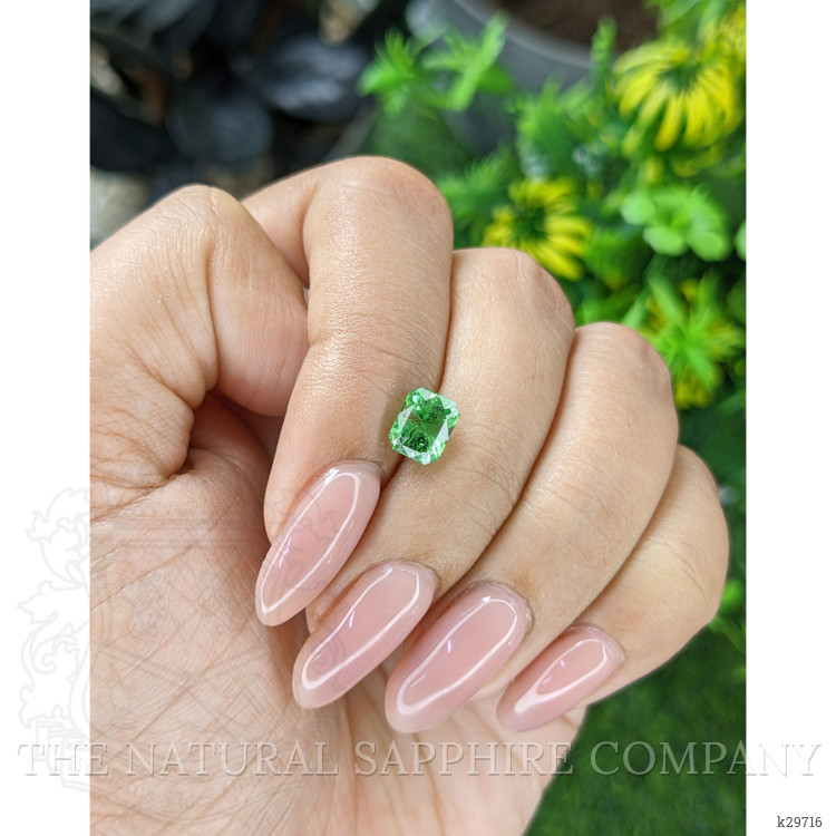 1.62 Ct. Green Grossular Garnet from Tanzania
