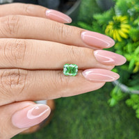 1.62 Ct. Green Grossular Garnet from Tanzania Life Style