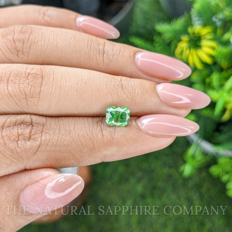1.62 Ct. Green Grossular Garnet from Tanzania
