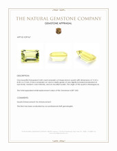 4.85 Ct. Lemon Quartz from Madagascar Appraisal