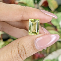 4.85 Ct. Lemon Quartz from Madagascar Life Style