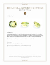 5.22 Ct. Lemon Quartz from Madagascar Appraisal