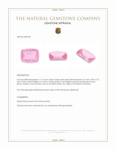 1.12 Ct. Pink Spinel from Tanzania Appraisal