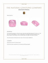 1.48 Ct. Pink Spinel from Tanzania Appraisal