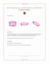 1.37 Ct. Pink Spinel from Tanzania Appraisal