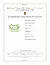 1.06 Ct. Yellowish Green Chrysoberyl from Ceylon (Sri Lanka) Scan Report