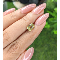 1.72 Ct. Yellowish Green Chrysoberyl from Ceylon (Sri Lanka) Life Style