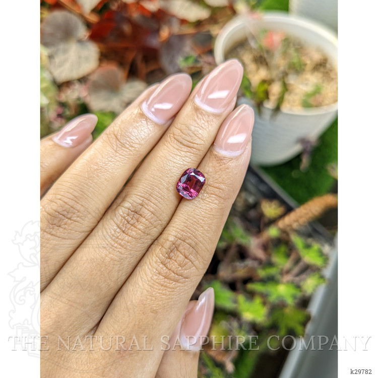 2.20 Ct. Purplish Red Rhodolite Garnet from Ceylon (Sri Lanka)