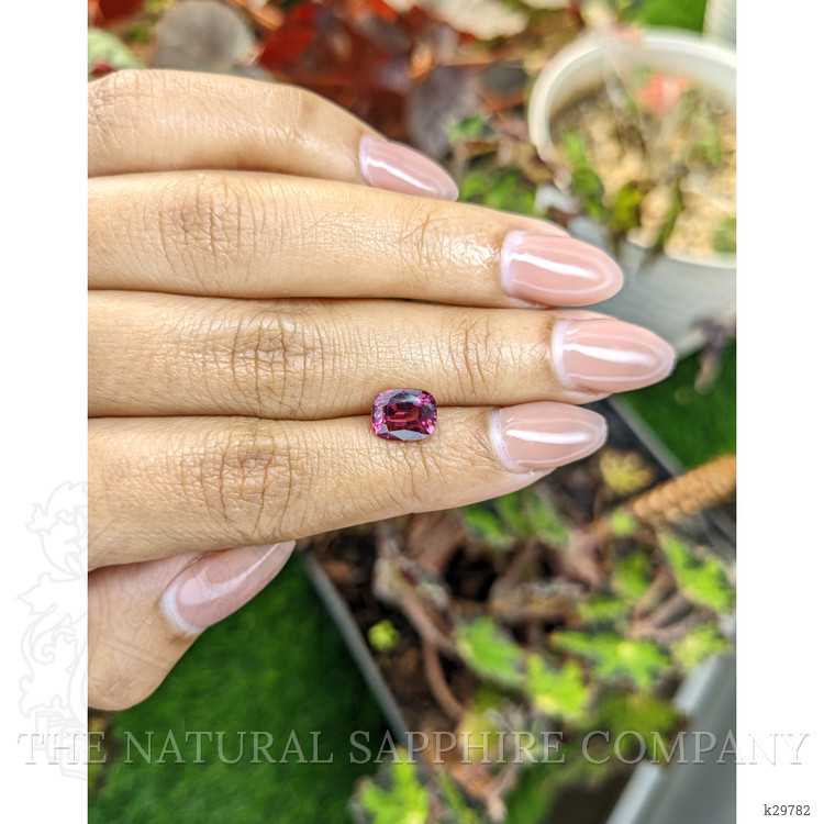 2.20 Ct. Purplish Red Rhodolite Garnet from Ceylon (Sri Lanka)