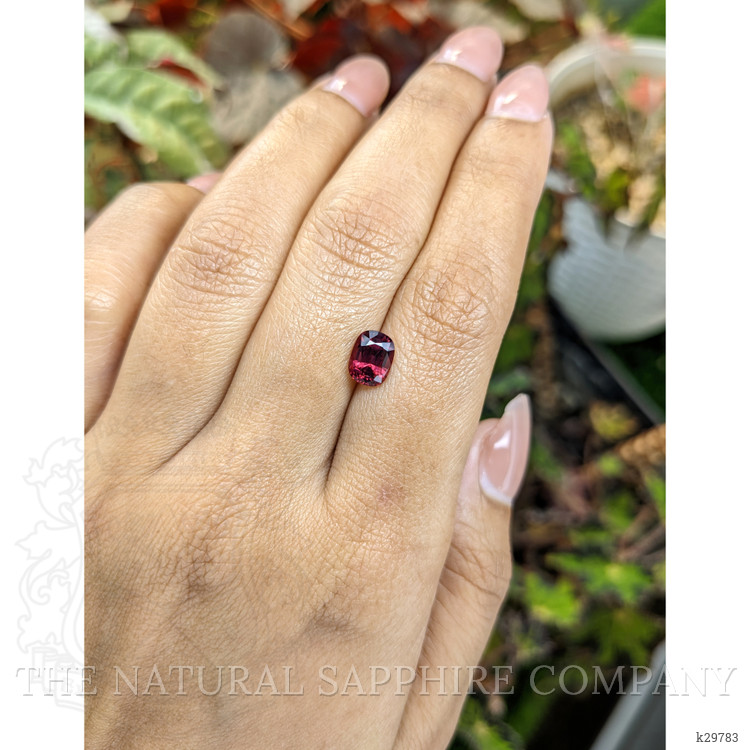 1.62 Ct. Purplish Red Rhodolite Garnet from Ceylon (Sri Lanka)