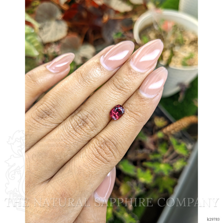 1.62 Ct. Purplish Red Rhodolite Garnet from Ceylon (Sri Lanka)