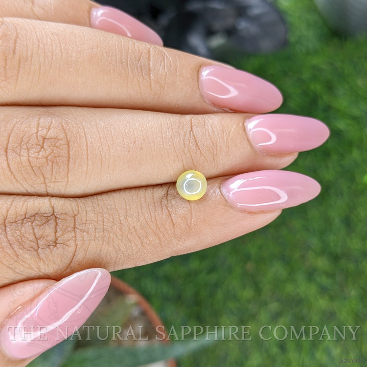 1.02 Ct. Greenish Yellow Cabochon Chrysoberyl from Tanzania