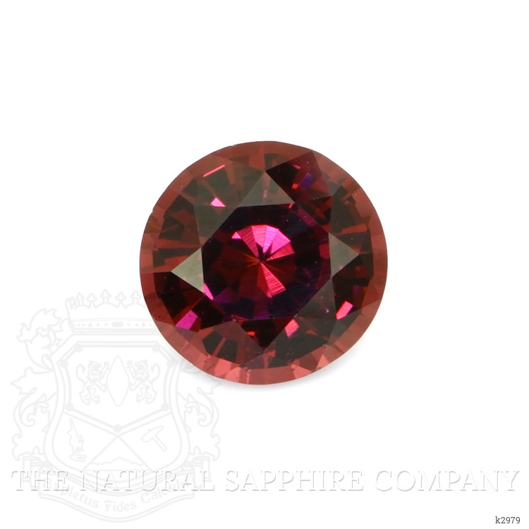 Bezel Garnet Necklace 2.60 Ct., 18K White Gold