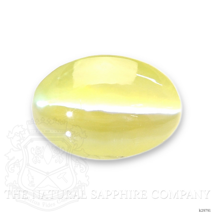 2.05 Ct. Greenish Yellow Cabochon Chrysoberyl from Tanzania