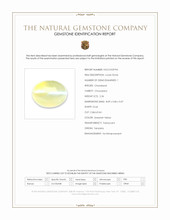 2.36 Ct. Greenish Yellow Cabochon Chrysoberyl from Tanzania Scan Report