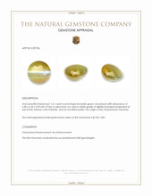 1.51 Ct. Brownish Green Cabochon Chrysoberyl from Tanzania Appraisal