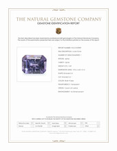 0.49 Ct. Bluish Purple Spinel from Ceylon (Sri Lanka) Scan Report
