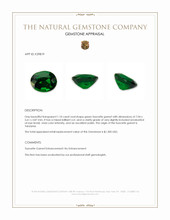 1.10 Ct. Tsavorite Garnet from Tanzania Appraisal
