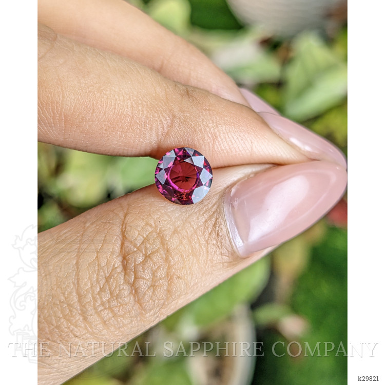 1.84 Ct. Purplish Pink Rhodolite Garnet from Ceylon (Sri Lanka)