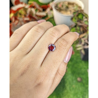 1.84 Ct. Purplish Pink Rhodolite Garnet from Ceylon (Sri Lanka) Life Style