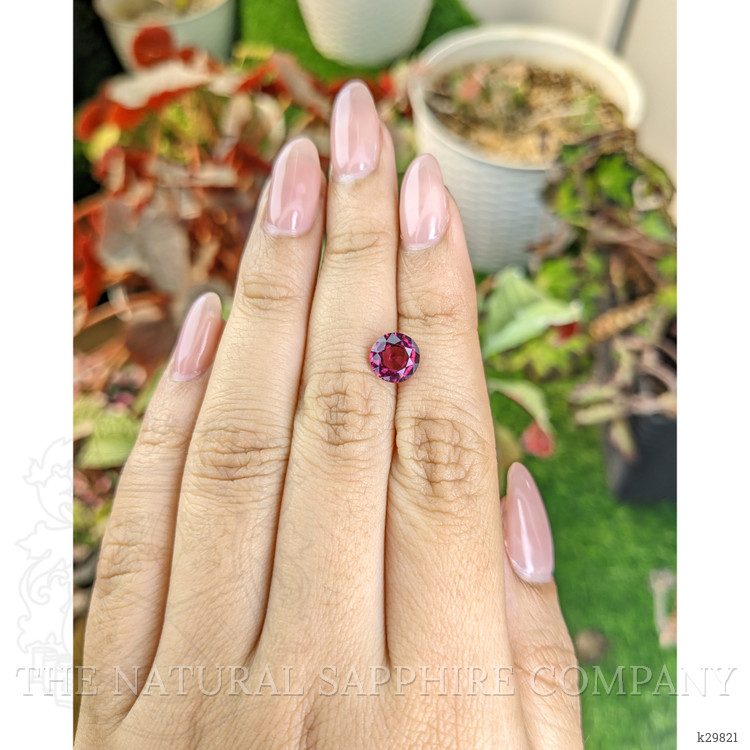1.84 Ct. Purplish Pink Rhodolite Garnet from Ceylon (Sri Lanka)