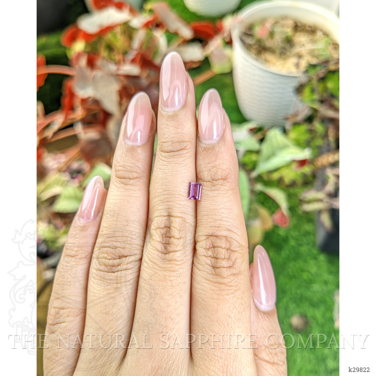0.45 Ct. Purplish Pink Rhodolite Garnet from Ceylon (Sri Lanka)