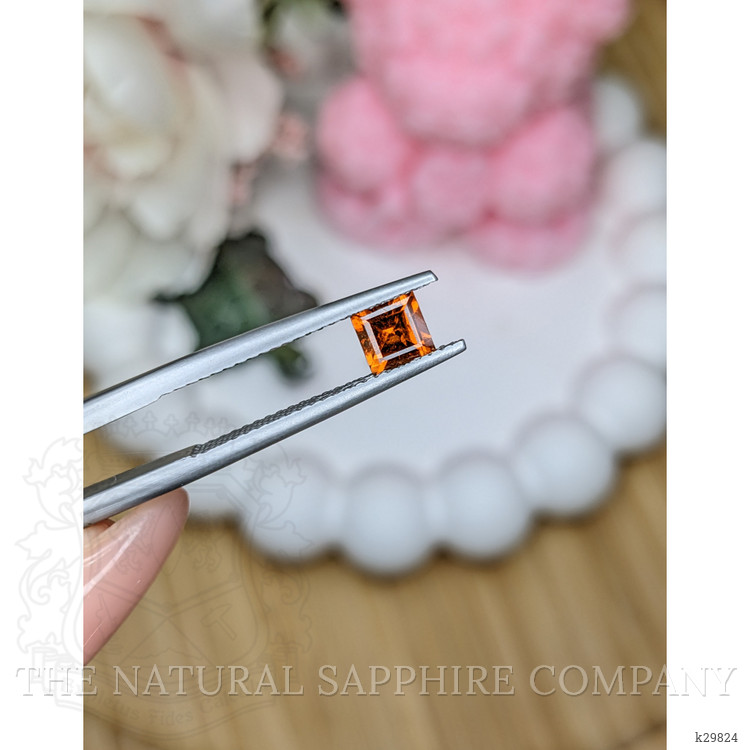 0.55 Ct. Orange Tourmaline from Ceylon (Sri Lanka)