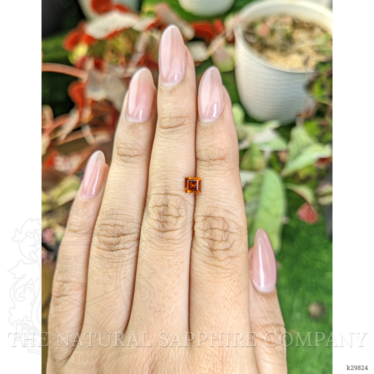 0.55 Ct. Orange Tourmaline from Ceylon (Sri Lanka)