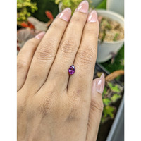 0.85 Ct. Pinkish Purple Rhodolite Garnet from Ceylon (Sri Lanka) Life Style