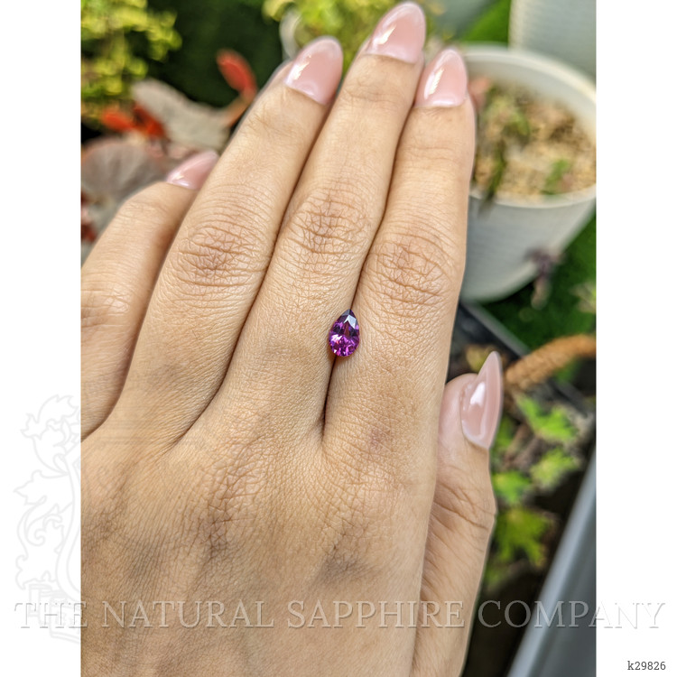 0.85 Ct. Pinkish Purple Rhodolite Garnet from Ceylon (Sri Lanka)