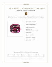 1.21 Ct. Reddish Purple Rhodolite Garnet from Ceylon (Sri Lanka) Scan Report