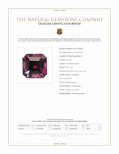 1.26 Ct. Pinkish Purple Rhodolite Garnet from Ceylon (Sri Lanka) Scan Report