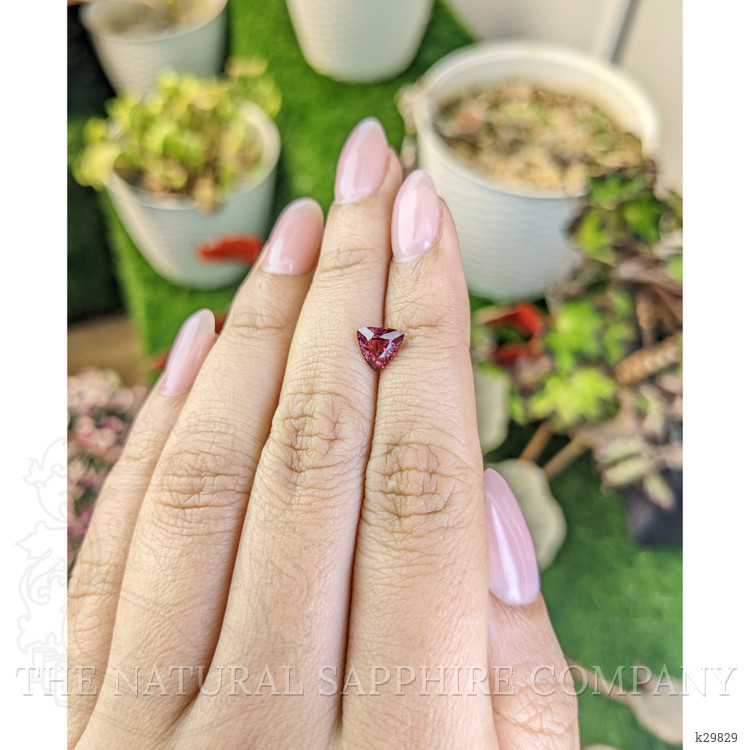 1.18 Ct. Purplish Pink Rhodolite Garnet from Ceylon (Sri Lanka)