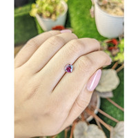 1.07 Ct. Purplish Pink Rhodolite Garnet from Ceylon (Sri Lanka) Life Style