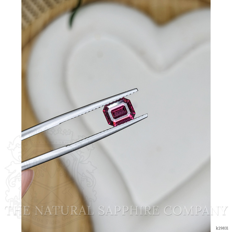 1.31 Ct. Purplish Red Rhodolite Garnet from Ceylon (Sri Lanka)