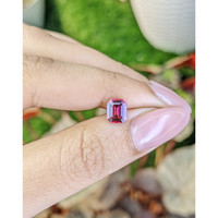 1.31 Ct. Purplish Red Rhodolite Garnet from Ceylon (Sri Lanka) Life Style