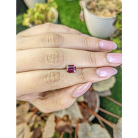 1.31 Ct. Purplish Red Rhodolite Garnet from Ceylon (Sri Lanka) Life Style