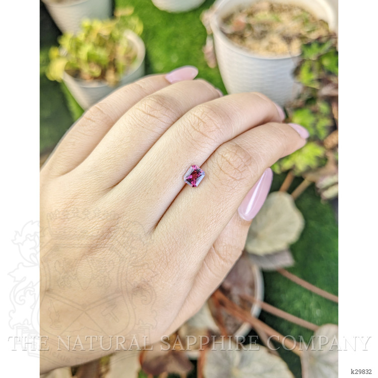 0.88 Ct. Purplish Pink Rhodolite Garnet from Ceylon (Sri Lanka)